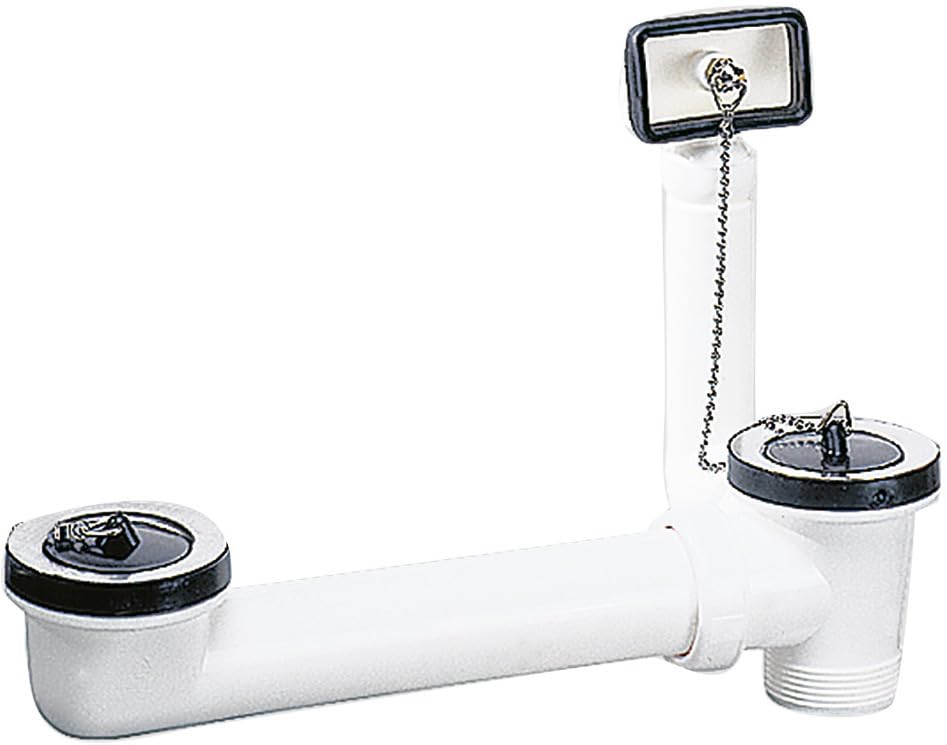 Dallmer K12154 Ab- und Überlaufset Drain and Overflow Set, White