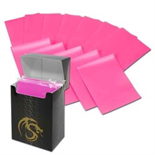 (1) Pink BCW Deck Guard Pack - Trading Card Sleeves - 80 Sleeves per Pack - BCW-DGM80-PNK