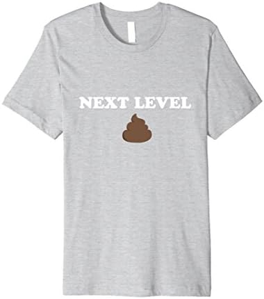Mens Next Level Poop Emoji Party Shirt 2XL Heather Grey