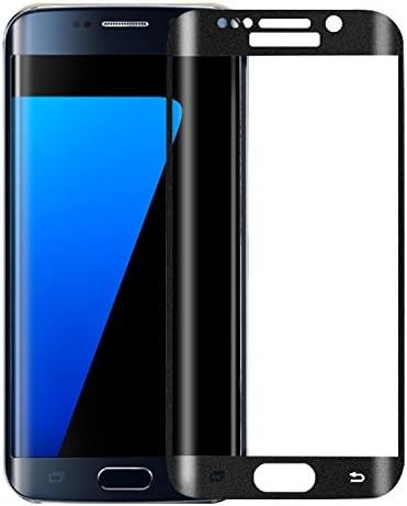 HandStar Full Coverage and High Definition 3D Curved 9H Tempered Glass Screen Protector for Samsung Galaxy S7 edge (Black)