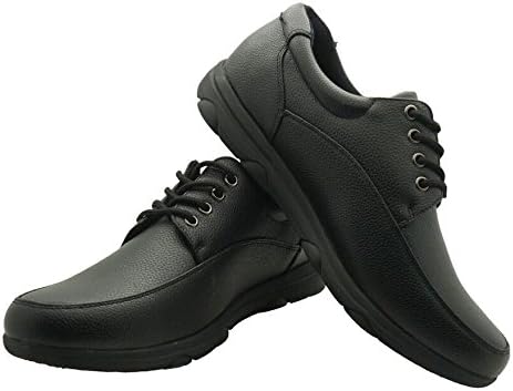 Faranzi Men's Professional Nonslip Comfort Work Black Shoe, Water and Oil Resistant 7.5 D(M) US