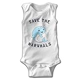 Hizhogqul Save The Narwhals Baby Sleeveless Romper