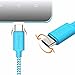 Type C, F-color 6Ft Braided Reversible USB C Cable for HUAWEI P20 Pro, LG G5, Nexus 5X 6P, OnePlus 2, New MacBook 12