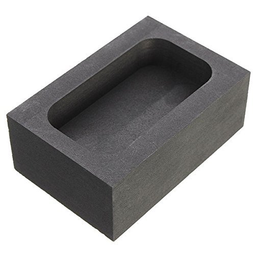 Saver 5 OZ Graphite Crucible Ingot Bar Combo Mold For Silver Gold Melting Casting