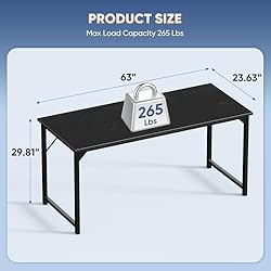 DUMOS 63 Inch Office Computer Desk Modern Simple