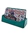 Desk Business Card Holder Teal Green Caddy Plastic Fits 3.5