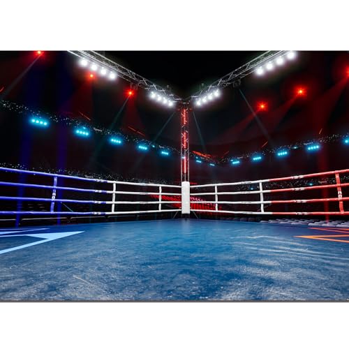Qian Boxing Ring Photo Backdrop For Kids