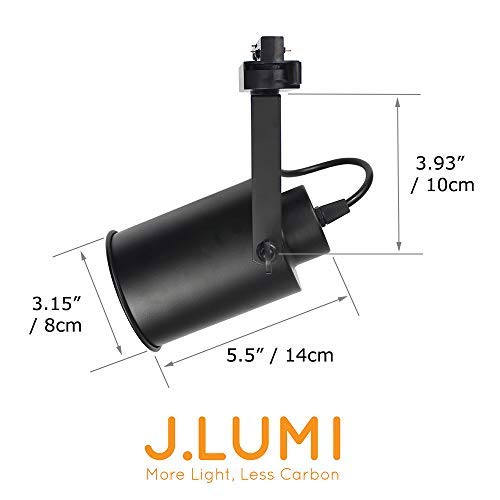 J.LUMI TRK6003 Track Light Head Plymouth, Vintage décor Light, 120V AC, E26 lamp Holder, uses PAR20 or A19 LED Bulbs, Compatible Track Rail RAL3002 (Bulb and Track Rail NOT Included) - Thumbnail 2