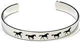 Joyful Sentiments Running Horse Cuff Bracelet
