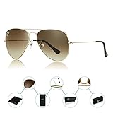 ESPIRO Premium Aviator Sunglasses For Men Women Gradient Lens UV400 Protection