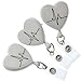 Specialist ID - Heart Shaped EKG Badge Reels - Retractable Cardiac Badge Reel with Alligator Swivel Card Clip for Nurses, Cardiology and More (White)