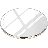 TOZO for iPhone X Wireless Charger [Upgraded], [Ultra Thin] Aviation Aluminum [Sleep-friendly] Fast Charging Pad for iPhone X/10/8/8 Plus, Samsung Galaxy S8, S8+, Note 8 [Gold] - NO AC Adapter