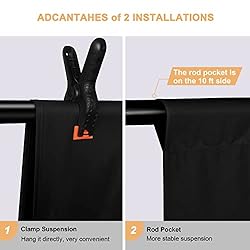 Aimosen 10x8 FT Black Backdrop Background for