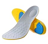 Orthotic Memory Foam and Gel Insoles - Orthopedic Plantar Fasciitis Pillow Inserts - Orthotics Plantars Insole for Boots,Running Shoe,Sport - Size L: (US Men 8-12 or US Women 10-14)