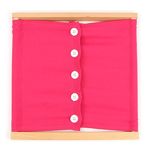 StarMall Montessori Learn to Button Closure Dressing Frame Manipulatives
