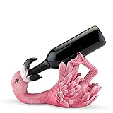 True Flirty Flamingo Polyresin Wine Bottle Holder