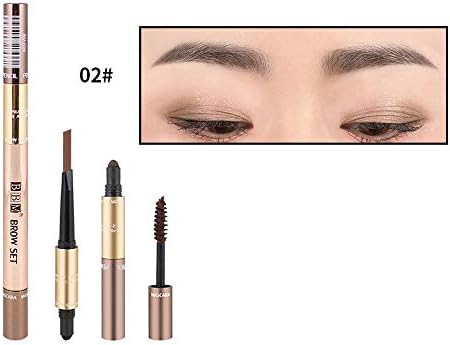 Clearance Sale! Women 3 in 1 Eyebrow Pencil Powder Eye Brow Brush Pigment Beauty Makeup Kit