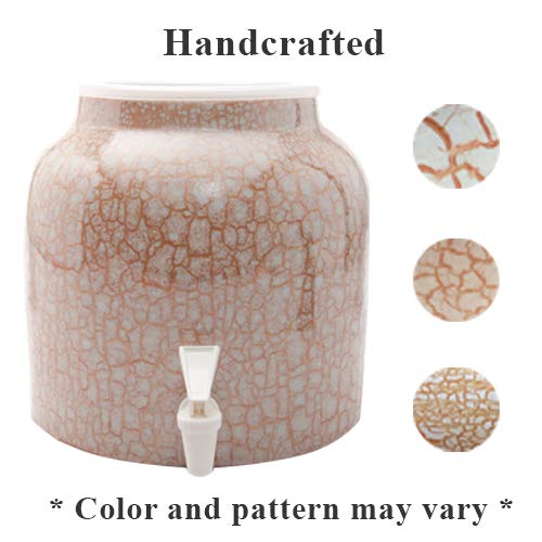 Bluewave Lifestyle PKDM261 Gold Bluewave Marble Design Beverage Dispenser Crock