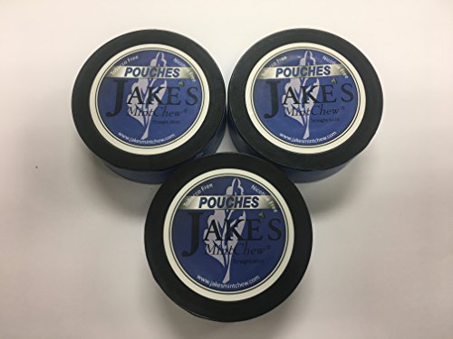 Jake s mint chew - straight mint - 3 pack - pouches