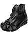 Mordenmiss Women's Handmade Flower Shoes Retro Leather Ankle Booties with Back Zipper Black 2 39