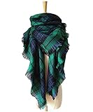 MOLERANI Women's Fashion Tassels Soft Plaid & Tartan Scarf Winter Warm Large Blanket Wrap Shawl