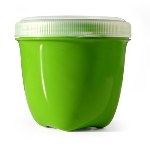 Preserve Food Storage Container, 8 Ounce/Mini, Made from Recycled Plastic, Apple Green