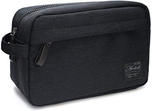 Toiletry Bag for Men and Women Travel Bag Mens Dopp Kit Womens Make-up Bag Cosmetic Water-resistant Organizer for Toiletries, Black 1 Toiletry Bag for Men and Women Travel Bag Mens Dopp Kit Womens Make-up Bag Cosmetic Water-resistant Organizer for Toiletries, Black