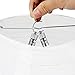 Gesentur Paper Lanterns, 10 Packs 12 Inch White Round Paper Lanterns + 20 Packs White LED Party Lights Perfect for Wedding Decorations, Reception, Crafts and Party Lights (White), Easy to Assemble