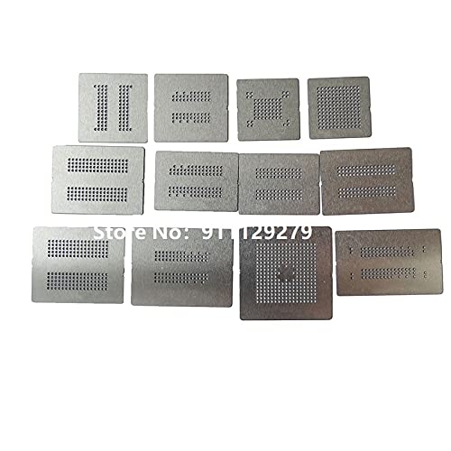 Anncus 12pcs Direct Heating Stencil 9090 BGA Reballing Stencil Dedicate kit  for DDR DDR2 DDR2-2 DDR2-3 DDR3-2