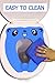 RafaLife Bath Toys - [Upgrade Splash Guard - Stable] Portable Toilet Training Seat for Toddlers, Boys & Girls. Folding Travel Potty Seat. Extra Stable, Powerful and Safe, with Handy Carry Bag (Blue)