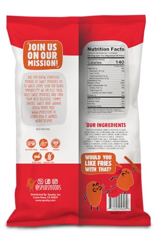 SPUDSY HOT SWEET POTATO FRIES, 4 OZ