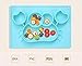 Cheaboom Silicone Food Placemat, Silicone Food Tray Babies Placemat Plate Non-Slip Placemat or Kids,Toddlers (Light Green)