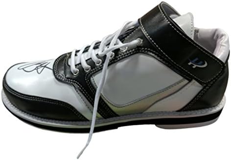 Men's High Top Multicolor Bowling Shoes for Left and Right Handed Bowler, Unique Style Classic Design, Soft, Light Weight Sole - Right Handed | Black/white/silver