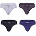 wirarpa Men's 4 Pack 100 Cotton Underwear Briefs No Fly Contour Pouch Soft Covered Waistband, Small