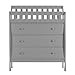 Dream On Me Marcus Changing Table And Dresser In Grey, Features Three Spacious Drawers, Non-Toxic Finishes, Comes With 1