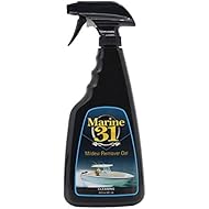Marine 31 Mildew Stain Remover Gel | Thick Gel Formula for Marine, Boat, Home & Patio | Removes Mildew & Stains from Bathrooms & Showers | Effective Cleaner | M31-375 | 20oz