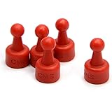 24 Count Red CMS NeoPin® Magnetic Push Pins - Can Hold up to 16 Pages of 20 lb Papers