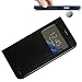 Galaxy S7 Case,Window View With Invisible Magnetic Closure Flip Leather Wallet Cover Folio Case Stand Card Holder Slot for Samsung Galaxy S7 (Black)