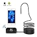 WiFi Wireless Endoscope, ROTEK 2.0 MP Semi-Rigid Inspection Endoscope Waterproof Borescope, 1080P HD Snake Camera w/6 LEDs Light Compatible for Android & iOS Smartphone Tablet-11.5ft