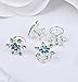 Jovono Boho Hair Clips Blue Crystal Headpieces Wedding Hair Accerssories for Women and Girls(4PCS)