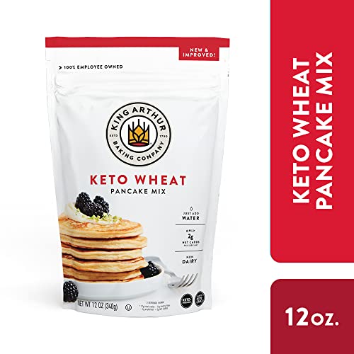 King Arthur, Keto Wheat Pancake Mix, Sourced NonGMO, Certified Kosher