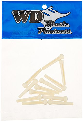 WD Music BPCDLX Deluxe Bridge Pins White/Dot Bag Of 12