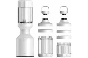 Deluxe BEAST Blender Set - Featuring: Beast Blender, 3 Vessels, 3 Storage Lids, 2 Drinking Lids, 2 Carry Caps