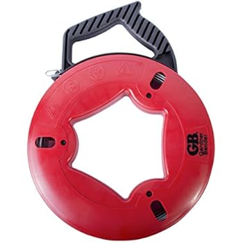 Gardner Bender FTS-250R Fish Tape, 250 ft., Plated Carbon Steel, UpperHand with Rubber Grip