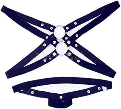 Efashionmx Mens Sexy Studded Body Harness Lingerie Set