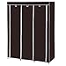 SONGMICS 51 Inch Portable Closet Organizer Wardrobe Storage Organizer with 10 Shelves, Quick and Easy to Assemble, Extra Space, Brown URYG93K
