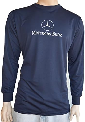 Eurodesign MERCEDES-BENZ Dri-Fit Shirt for Men, Long sleeve Navy (L, Navy)