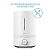 VAVA Top Fill Humidifiers, 4.3L Ultrasonic Cool Mist Humidifier for Bedroom Nursery [BPA Free], Easy to Clean, 17-36 Hours, Whisper-Quiet, Auto Shut Off, Blue Mood Light, (100V-240V) (White)