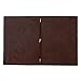 A5 Travelers Notebook Cover, Genuine Leather Cover for 5x8 Travel Journals Softcover & Hardcover, Elastic Hold & Closure, Dark Brown