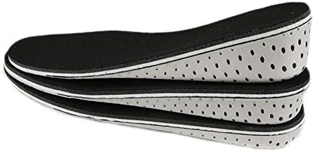 HeiHy Breathable Memory Foam Height Increase Insole Invisible Heel Lifting Shoe Inserts Pads for Women Men 4.3cm
